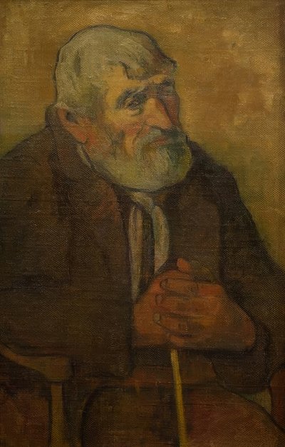 Vieil homme avec une canne - Paul Gauguin