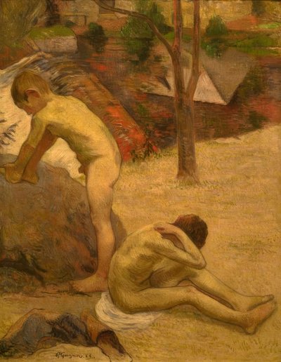 Garçons bretons se baignant - Paul Gauguin