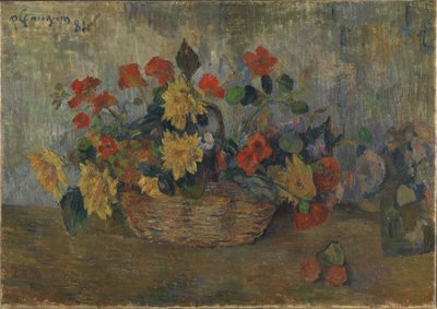 Panier avec des fleurs, 1884 - Paul Gauguin