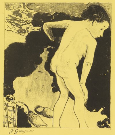 Baigneurs en Bretagne, de la suite Volpini : Dessins lithographiques, 1889 - Paul Gauguin