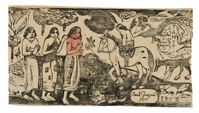 Changement de résidence, de la suite des dernières gravures sur bois - Paul Gauguin