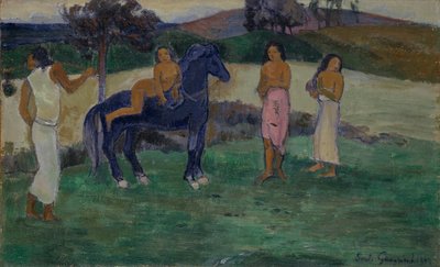 Composition avec figures et un cheval, 1902 - Paul Gauguin