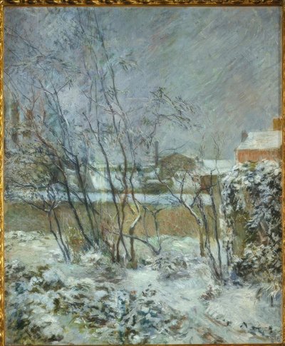 Effet de neige, ou La neige à rue Carcel - Paul Gauguin