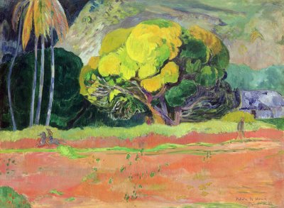 Fatata te Moua (Au pied de la montagne) - Paul Gauguin