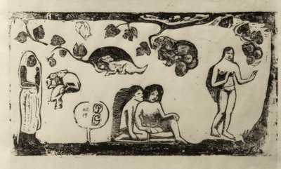 Femmes, animaux et feuillage - Paul Gauguin