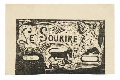 Renard, bustes de deux femmes et un lapin, en-tête pour Le sourire - Paul Gauguin