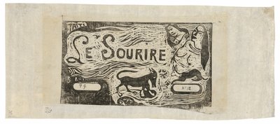 Renard, bustes de deux femmes et un lapin, en-tête pour Le sourire - Paul Gauguin