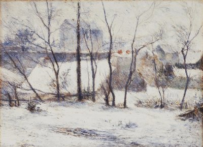 French: La Neige à Vaugirard II, ou Jardin sous la neige I Garden under Snow - Paul Gauguin