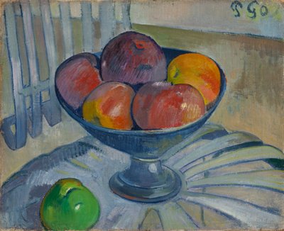 Plat de Fruits sur une Chaise de Jardin - Paul Gauguin