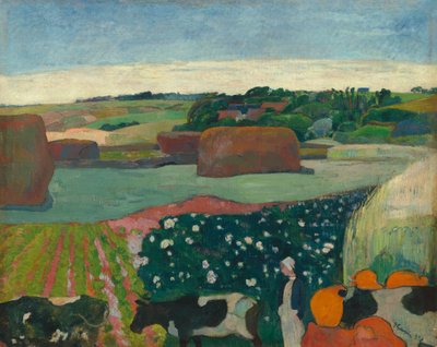 Meules de foin en Bretagne - Paul Gauguin