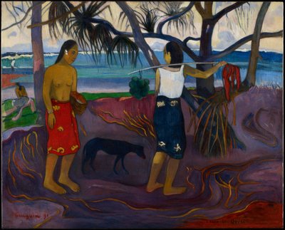 I Raro Te Oviri (Sous le pandanus) - Paul Gauguin