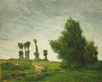 Paysage avec peupliers - Paul Gauguin