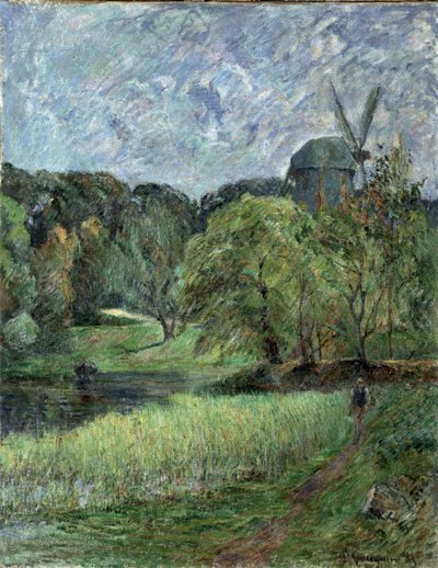Le moulin de la reine dans le parc Østervold, 1885 - Paul Gauguin