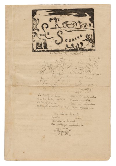 Le sourire: Journal méchant, Feb. 1900 - Paul Gauguin