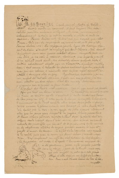Le sourire: Journal sérieux, Aug. 21, 1899 - Paul Gauguin