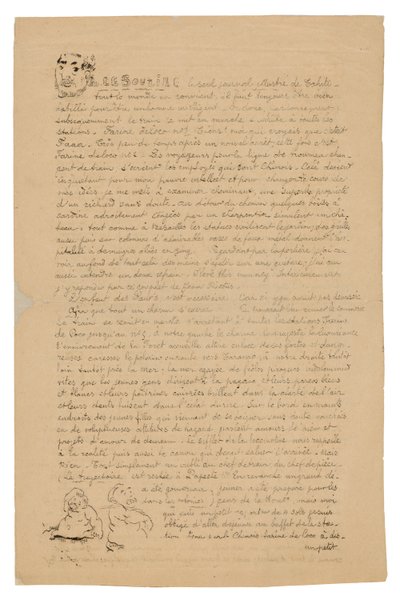 Le sourire: Journal sérieux, Aug. 21, 1899 - Paul Gauguin