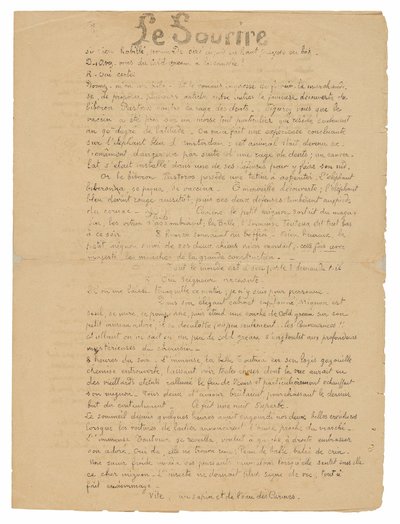 Le sourire: Journal sérieux, Sept. 19, 1899 - Paul Gauguin