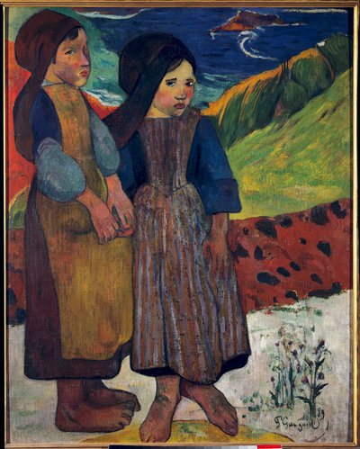 Petits Bretons devant la mer - Paul Gauguin