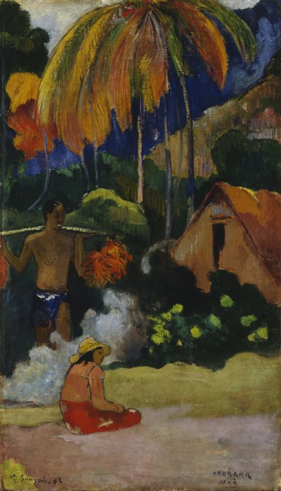 Mahana Maà Paysage à Tahiti - Paul Gauguin