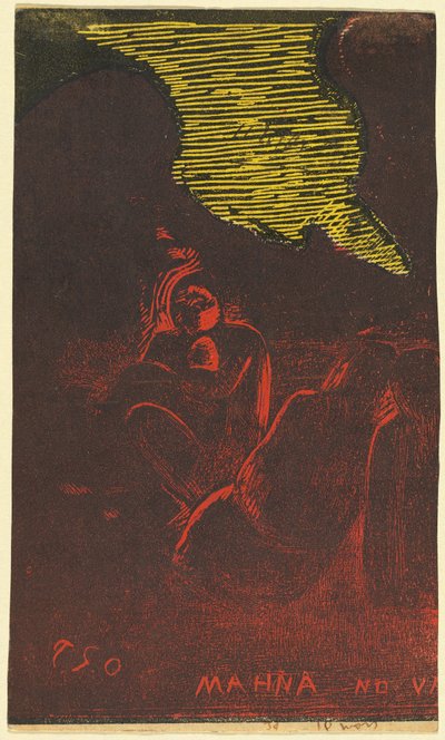 Mahna no Varua Ino (Le démon parle) [verso] - Paul Gauguin