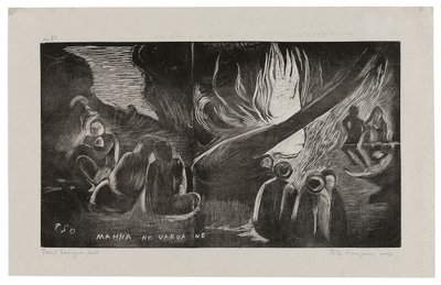 Mahna no varua ino (Le diable parle), extrait de la suite Noa Noa - Paul Gauguin