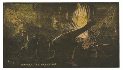 Mahna no varua ino (Le diable parle), extrait de la suite Noa Noa - Paul Gauguin