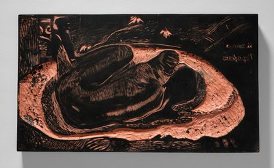 Manao tupapau (Elle pense au fantôme ou le fantôme pense à elle), de la suite Noa Noa - Paul Gauguin