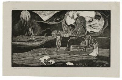 Maruru (Offrandes de gratitude), de la suite Noa Noa - Paul Gauguin