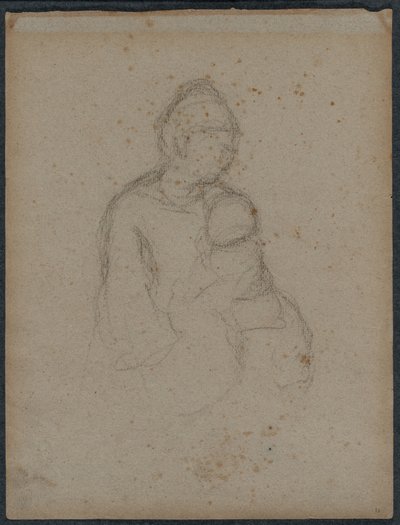 Mère et enfant (recto) - Paul Gauguin