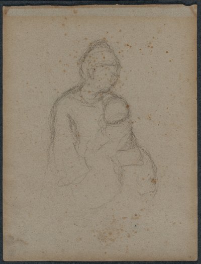 Mère et enfant recto, années 1870 - Paul Gauguin