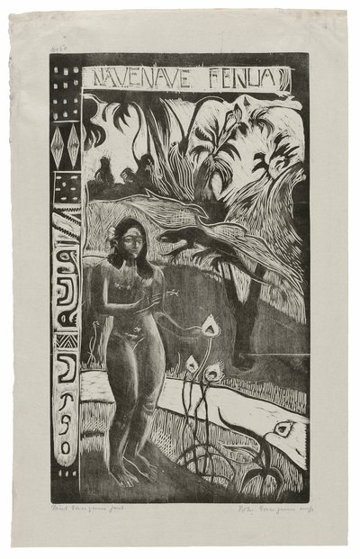 Nave nave fenua (Terre délicieuse), de la suite Noa Noa - Paul Gauguin