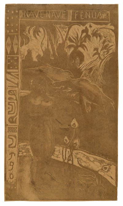Nave nave fenua (Terre délicieuse), de la suite Noa Noa - Paul Gauguin