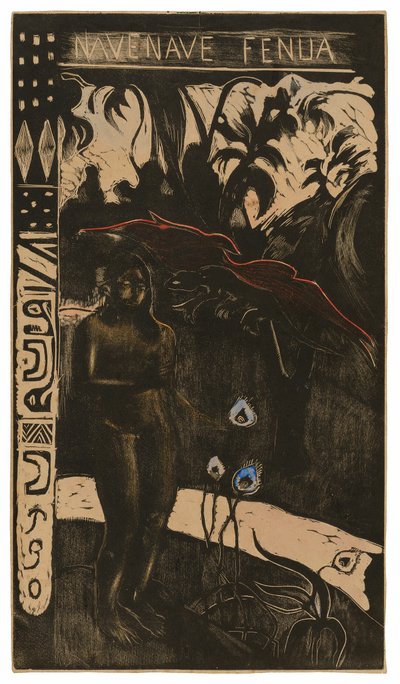 Nave nave fenua (Terre délicieuse), de la suite Noa Noa - Paul Gauguin