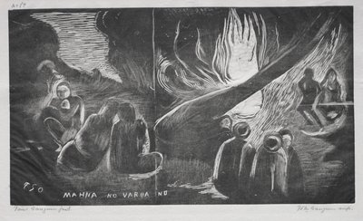 Noa Noa, Le Diable parle Mahna No Varua Ino, 1893-94 - Paul Gauguin