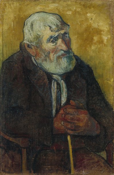 Vieil homme avec un bâton - Paul Gauguin
