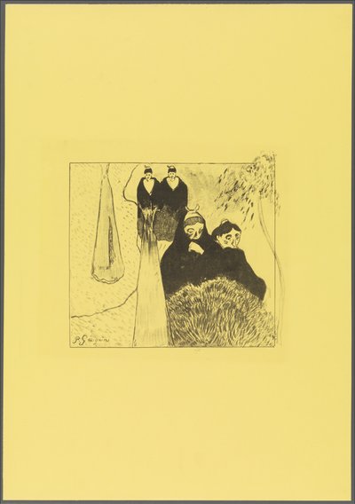 Alte Frauen von Arles, aus der "Volpini Suite: Dessins lithographiques" - Paul Gauguin