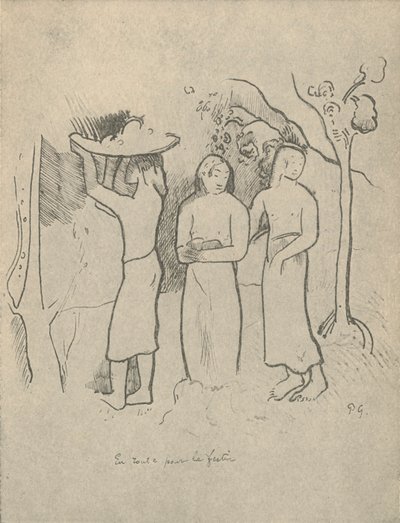 En route pour la fête - Paul Gauguin