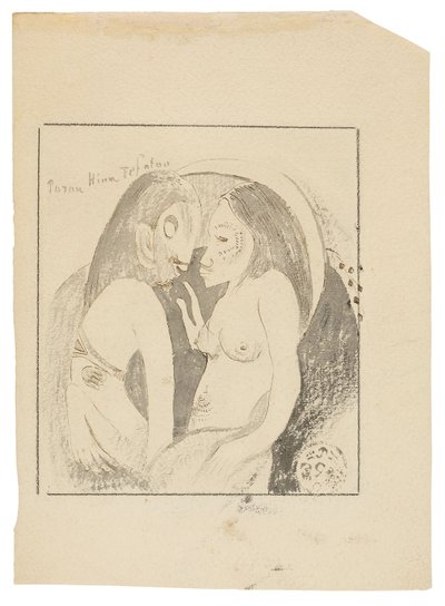 Parau Hina Tefatou (Paroles entre la Déesse de la Lune et le Dieu de la Terre) - Paul Gauguin