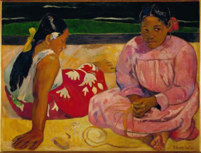 Femmes tahitiennes sur la plage (détail) - Paul Gauguin