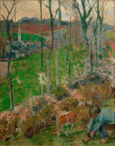 Paysage à Pont-Aven, Bretagne - Paul Gauguin