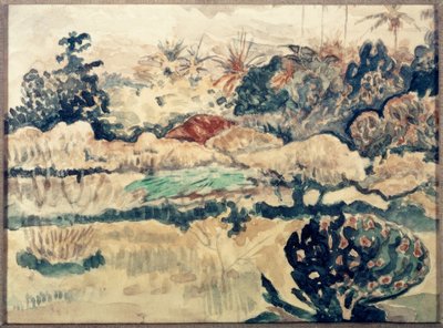 Paysage de Tahiti - Paul Gauguin