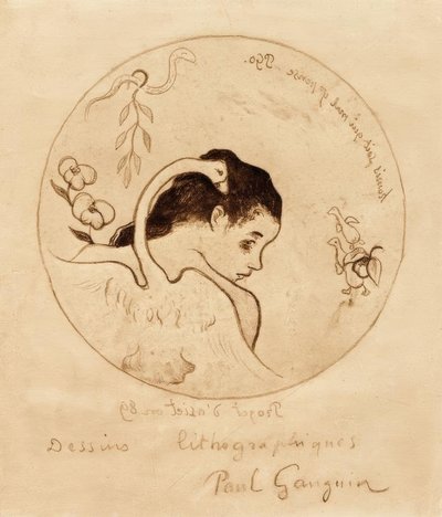 Projet pour une assiette – Léda et le cygne - Paul Gauguin