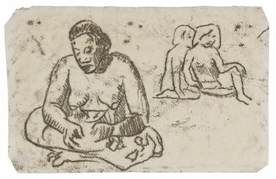 Femme assise (lié à la peinture Sœur de charité) - Paul Gauguin