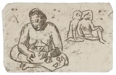 Femme assise (liée à la peinture Sœur de Charité) - Paul Gauguin