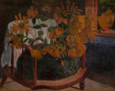 Tournesols sur un fauteuil - Paul Gauguin