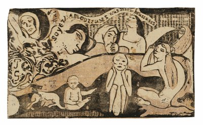 Soyez amoureuses, vous serez heureuses, de la suite des dernières gravures sur bois - Paul Gauguin