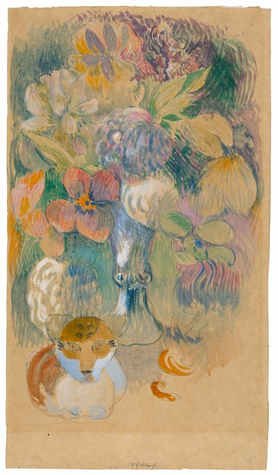 Nature morte avec chat - Paul Gauguin