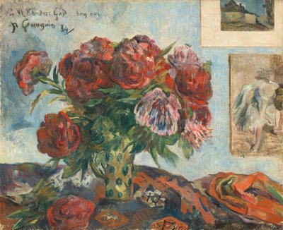 Nature morte avec pivoines - Paul Gauguin