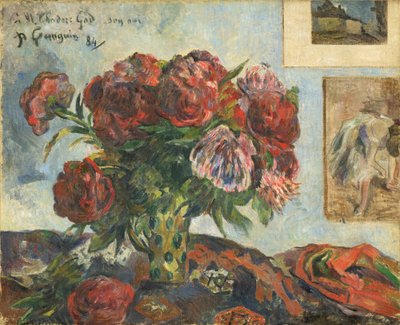 Nature Morte avec des Pivoines - Paul Gauguin