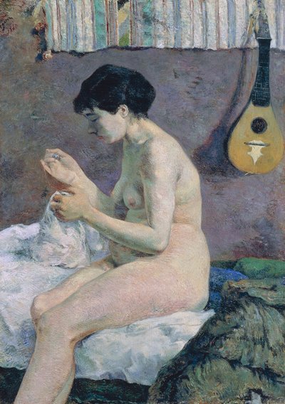 Étude de nu, Suzanne cousant - Paul Gauguin